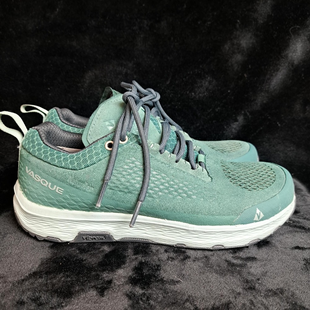Vasque‎ Women's Breeze LT NXT Low Green Athletic Hiking Shoes Size 7 M Vibram